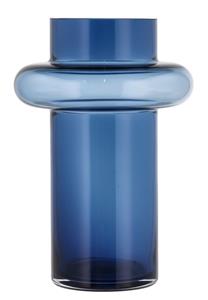 Lyngby Vasen Tube Vase Glas dark blue 25 cm (blau)