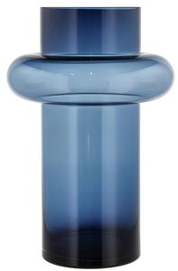 Lyngby Vasen Tube Vase Glas dark blue 40 cm (blau)