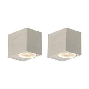 QAZQA Wandlamp buiten baleno - Staal - Design - B 65mm