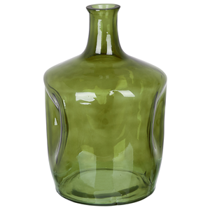 BELIANI Bloemenvaas groen glas 35 cm KERALA