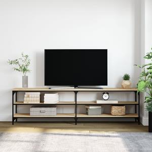 Vidaxl Tv-schrank Sonoma-eiche 180x30x50 Cm Holzwerkstoff Und Metall
