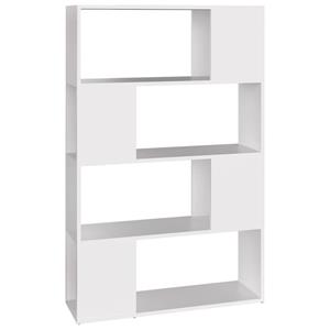 VIDAXL Bücherregal Raumteiler Weiß 80x24x124,5 Cm Spanplatte