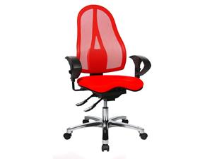 Topstar Bürodrehstuhl Sitness 15 mit Armlehnen rot