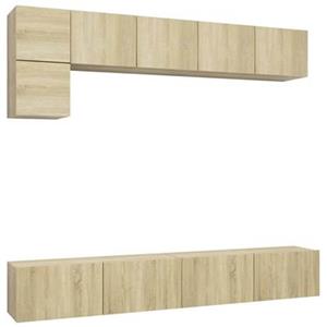 VIDAXL 5-tlg. Tv-schrank-set Sonoma-eiche Spanplatte