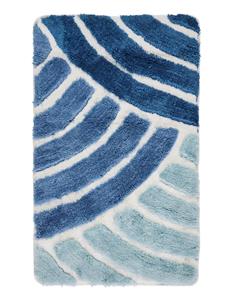 Duschvorlage halbrund 'Lancy' Webschatz Blau