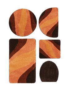 Duschvorlage halbrund 'Frankfurt' Webschatz Terracotta