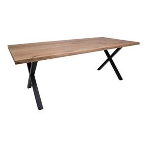 PKline Esstisch Moss 200x95cm Küchentisch Esszimmer Tisch Eiche rauchfarben schwarz