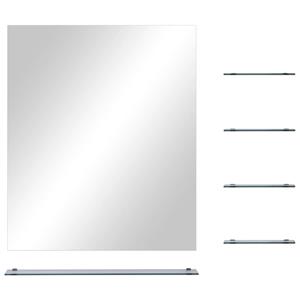 VIDAXL Wandspiegel Mit 5 Ablagen Silbern 50×60 Cm
