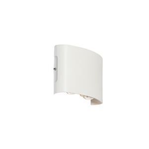 QAZQA Buiten wandlamp wit incl. LED 4-lichts IP54 - Silly