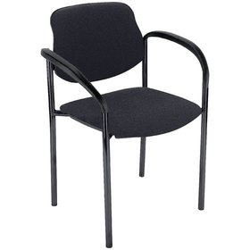 Sonstige Besucher-Stuhl STYL mit Armlehne schwarz/schwarz