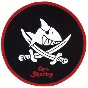 Capt`n Sharky Vloerkleed voor de kinderkamer SH-2360-01 met de hand gesneden reliëfpatroon, kinderkamer