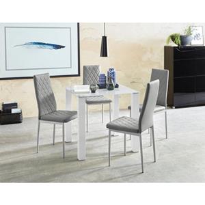 INOSIGN Eethoek met glazen tafel, breedte 80 cm (set, 5-delig)