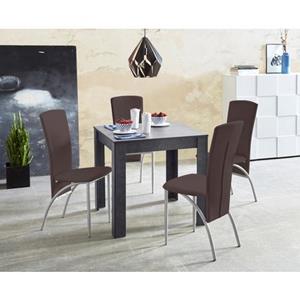 INOSIGN Eethoek Tafelbreedte 80 cm in leisteen kleur (set, 5-delig)