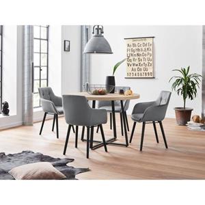 Home affaire Eethoek met 4 stoelen (5-delig)