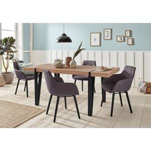 Home affaire Eethoek Sanchez en Bradford met tafel, breedte 180 cm (set, 5-delig)