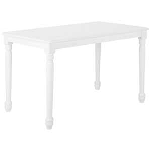 beliani Esszimmertisch weiß 75 x 120 x 75 cm Holztisch Cary - Weiß