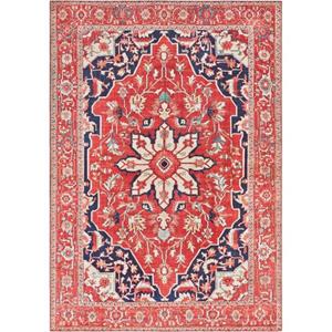 ELLE DECORATION Teppich "Täbriz", rechteckig, Orient Optik, Vintage Design, gekettelt, kräftige Farben