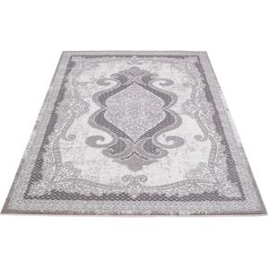 Carpet City Teppich "Platin 7741", rechteckig, Kurzflor, Ornamente, Glänzend durch Polyester