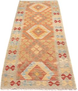Morgenland Loper Kelim Maimene geheel gedessineerd 152 x 61 cm Omkeerbaar tapijt