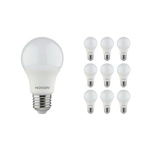 Budgetlight Voordeelpak 10x LED E27 Peer Mat 8W 806lm - 840 | Vervanger voor 60W