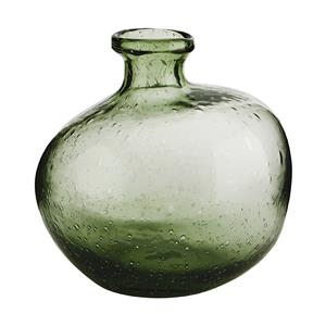Madam Stoltz-collectie Glazen vaas laag groen