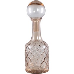 PTMD Collection PTMD Cianna Brown glass bottle round with bal S