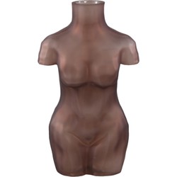 PTMD Collection PTMD Body Brown glass vase torso shape