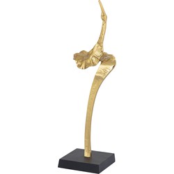 PTMD Collection PTMD Yobie Gold casted alu swan statue black base S
