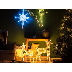 BELIANI Kerstdecoratie voor buiten LED-verlichting wit 67 cm OSMA