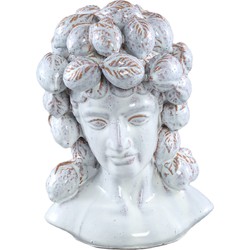 PTMD Collection PTMD Alani White glazed ceramic statue of women head C