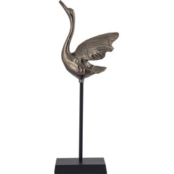 PTMD Collection PTMD Joycee Brass casted alu swan statue open wings