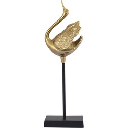 PTMD Collection PTMD Joycee Gold casted alu swan statue closed wings
