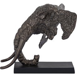 PTMD Collection PTMD Iriss Brass casted alu elephant statue black base