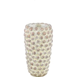 PTMD Collection PTMD Ruis Cream cement dotted pot round high S