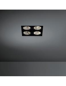 Modular Lighting Modular Mini multiple trimless for smartrings 4x LED GE Inbouwlamp