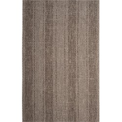 Safavieh Contemporary Indoor/Outdoor Woven Area Rug, Courtyard Collection, CY8736, in Light Beige & Light Brown, 122 X 170 cm