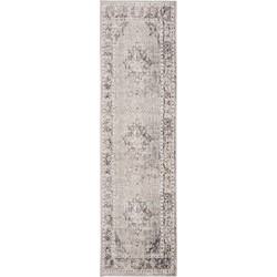 Safavieh Bright & Modern Indoor/Outdoor Woven Area Rug, Montage Collection, MTG308, in Grey & Ivory, 69 X 244 cm