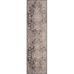 Safavieh Bright & Modern Indoor/Outdoor Woven Area Rug, Montage Collection, MTG365, in Black & Multi, 69 X 244 cm