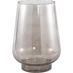 PTMD Collection PTMD Dexa Grey glass vase straight round L