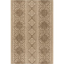 Safavieh Transitional Indoor/Outdoor Woven Area Rug, Beachhouse Collection, BHS174, in Cream & Beige, 160 X 229 cm