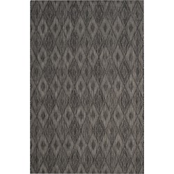 Safavieh Contemporary Indoor/Outdoor Woven Area Rug, Courtyard Collection, CY8522, in Black & Black, 160 X 231 cm