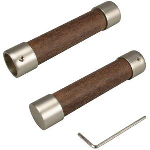 Liedeco Gardinenstangen-Endstück "Baton", (Set, 2 St.), für Gardinenstangen Ø 16 mm