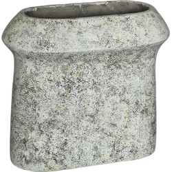 PTMD Collection PTMD Nimma Grey cement pot wide top oval L