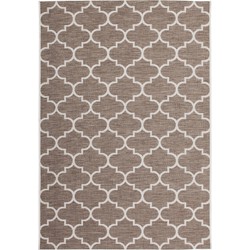 Muratap Bali Outdoor Vloerkleed Binnen en Buiten Laagpolig Beige Wit- 200x290 CM