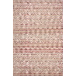 Safavieh Bright & Modern Indoor/Outdoor Woven Area Rug, Montage Collection, MTG181, in Pink & Multi, 155 X 229 cm