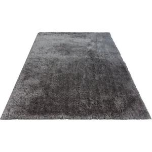 Leonique Hochflor-Teppich "Lagos", rechteckig, Mikrofaser, extra flauschig, einfarbig, fußbodenheizungsgeeignet