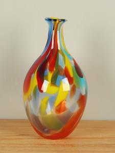 HO-Jeuken Fleurige vaas uit glas 37 cm, SA-3
