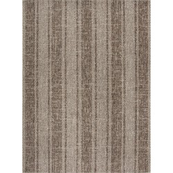 Safavieh Contemporary Indoor/Outdoor Woven Area Rug, Courtyard Collection, CY8736, in Light Beige & Light Brown, 201 X 290 cm