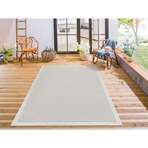 andas Teppich "Aliza", rechteckig, mit Bordüre,Rauten-Design, wetterfest & UV-beständig, Outdoor geeignet