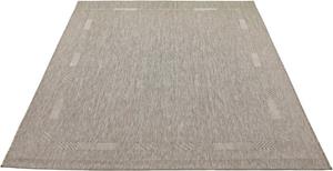 Teppich Montana, Andiamo, rechteckig, Höhe: 6 mm, Flachgewebe, Uni Farben, mit Bordüre, In- und Outdoor geeignet